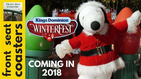 Snoopy is Bringing Winterfest to Kings Dominion in 2018 - Christmas ...