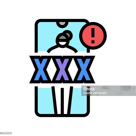 Sharing Intimate Images Without Consent Color Icon Vector Illustration Stock Illustration ...