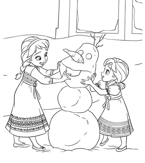 Free Printable Frozen Coloring Pages
