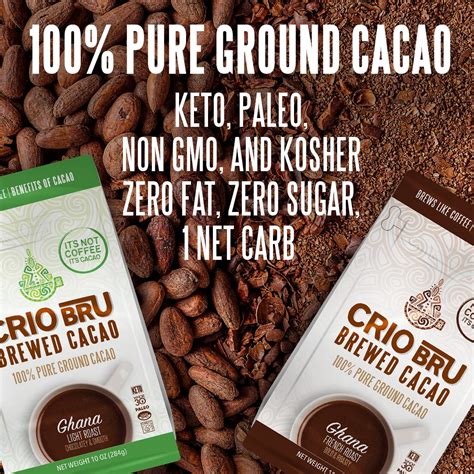 CrioBru Crio Bru Brewed Cacao Ghana French Roast 1.5lb India | Ubuy