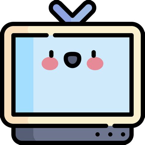 Icône de La télé Kawaii Lineal color | Freepik