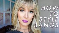 How To Style Hair With Bangs by How To Out Style Bangs The Easy Way How To Style Hair With Bangs