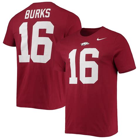 Nike Treylon Burks Arkansas Razorbacks 2022 NFL Draft Name Number T ...