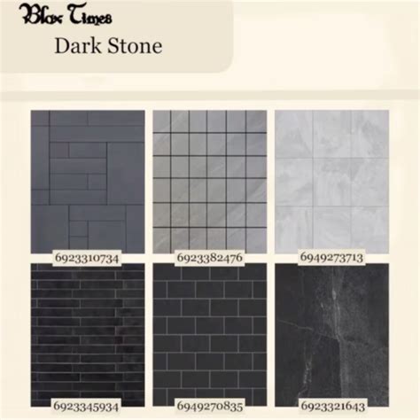 Bloxburg Dark Tile Decal Codes