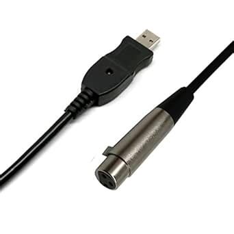 ATORSE® Usb Microphone Cable Xlr Female To Usb Male 3 Meters (9.8 Ft ...