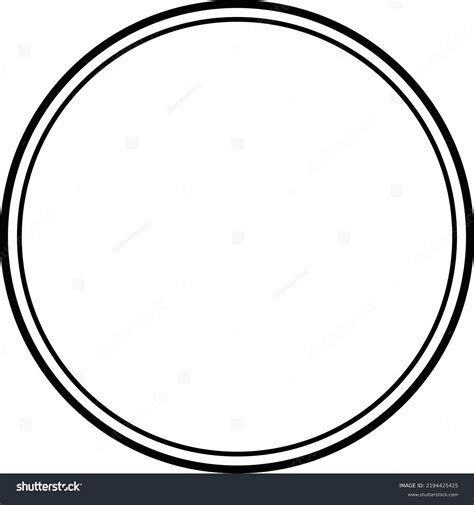 White Circle With Black Outline