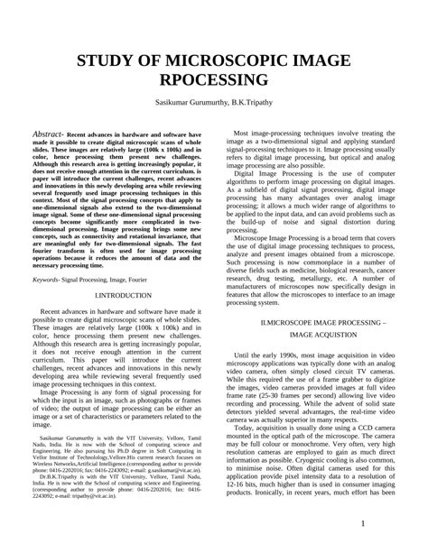 Microscope Image Processing 的图像结果