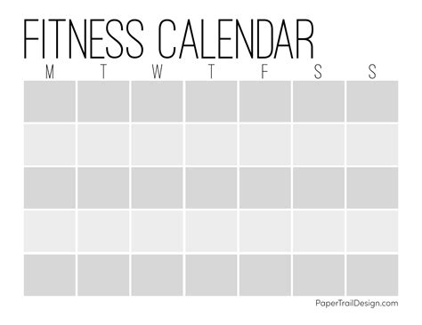 Blank Workout Schedule Template - Sampletemplate.my.id