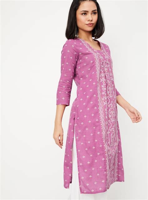 Buy Women Embroidered Straight Kurta Online at just Rs. 599.0 ...