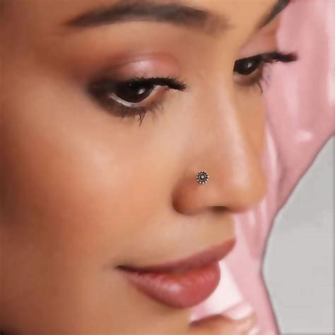 925 Sterling Silver Oxidised New Designs Nose Pins For Women And Girls ...