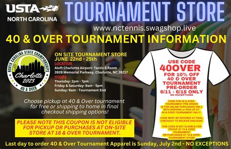 40's Tournament | NC Tennis