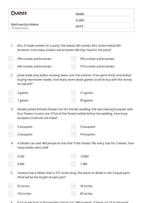Image result for 6th Grade Math Word Problems Worksheets