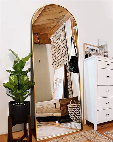 Amazon.com: Barnyard Designs 22" x 64" Vintage Gold Full Length Mirror ...