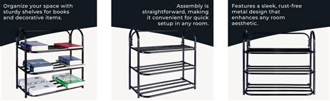 KHODESHWAR ENTERPRISE Metal Foldable Open Book Shelf, Book Shelve Book ...