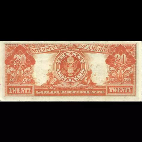 $20 1922 Gold Gold Certificates 1187 - Olevian Numismatic Rarities