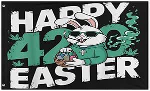 Amazon.com : Happy 420 Easter Skip The Hunt Smoke The Blunt Bunny ...