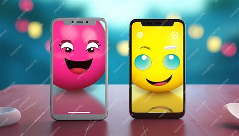 Premium Photo | Two smartphones side by side screens displaying ...