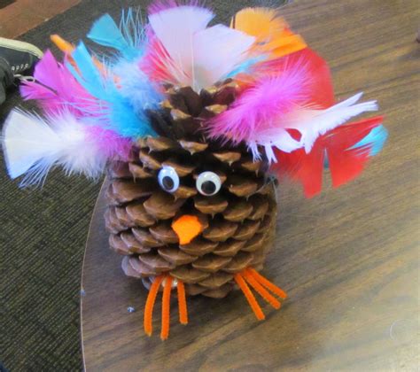 Pine cone turkey | Thanksgiving crafts, Crafts, Pine cone crafts