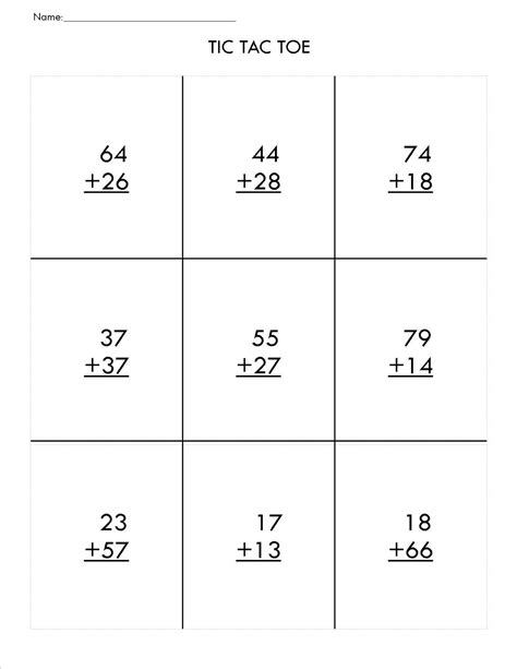 Two Digit Math Worksheets to Print | 101 Activity