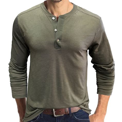 Henley Shirts For Men Long Sleeve Men's Henley Shirts Long Sleeve ...