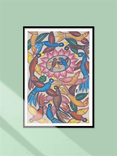 Buy Group of Birds in Bengal Pattachitra | Online For Sale