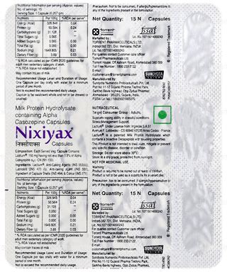 Nixiyax Capsule 15 - Uses, Side Effects, Dosage, Price | Truemeds