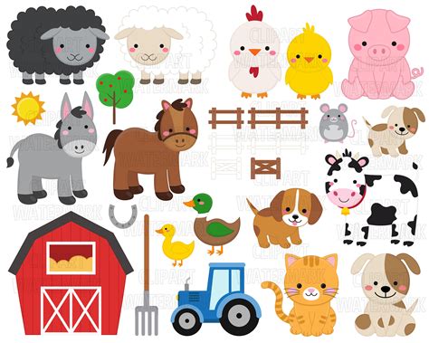 printable farm animals clipart | mnack.gori.gov