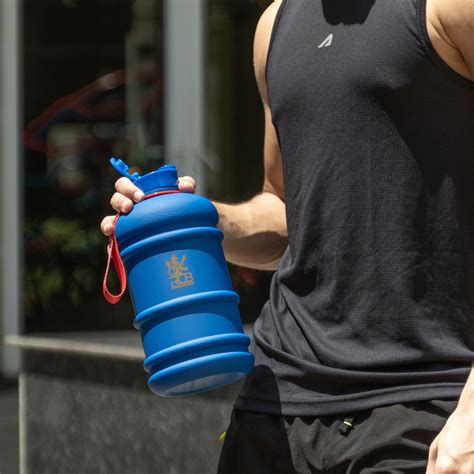 Official RCB 2.2L Gallon Bottle - Blue – Boldfit