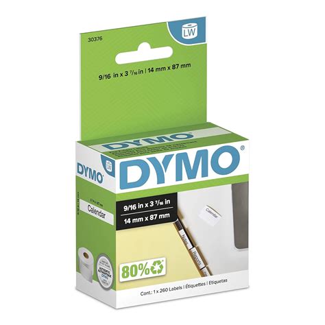 DYMO LW Hanging File Tab Insert Labels for LabelWriter Label Printers ...
