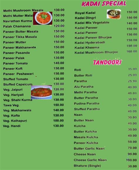 New Bombay Shiv Sagar Menu, Menu for New Bombay Shiv Sagar, Panaji ...