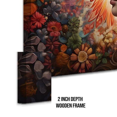 Experience the enchantment of Boho Chic with this canvas framed wall ...