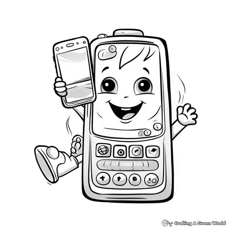 Phone Coloring Pages