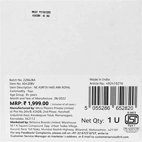 Airfix Vintage Classic HMS ARK Royal Model Kits 8Y