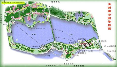 玉渊潭公园导游图 - 北京地图 Beijing Maps - 美景旅游网