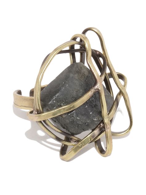 Antique Bronze Stone Ring – Thingalicious