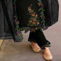 LADY LEELA SHIDDAT VOL 2 DESIGNER EMBROIDERY WORK FULL STITCH TOP ...