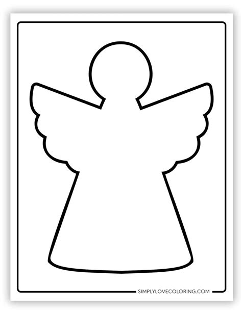Angel Templates (Free PDF Printables) - Simply Love Coloring