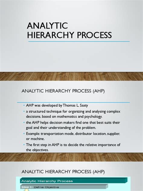 Image result for Analytic Hierarchy Process Problems Examples