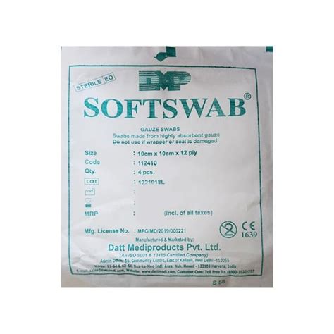 Softswab Gauze Swab 10cm x 10cm x 12ply (Pack of 10)– GudHealthy