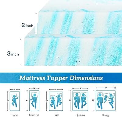 Sweetcrispy Memory Foam Mattress Topper Queen, 3 India | Ubuy