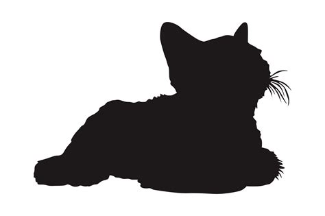 Cat Silhouette On Transparent Background 23630222 PNG