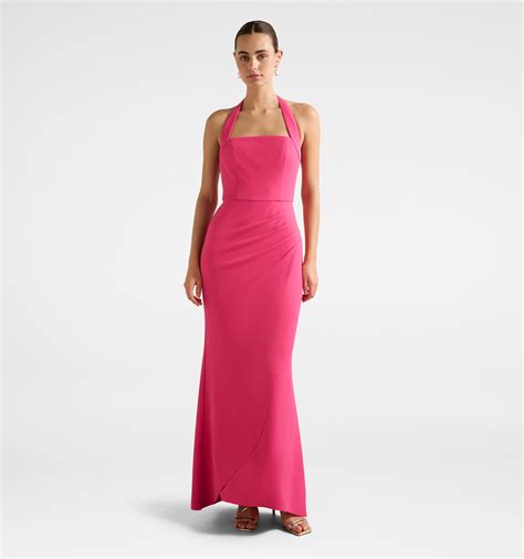 Willow Halter Wrap Maxi Dress