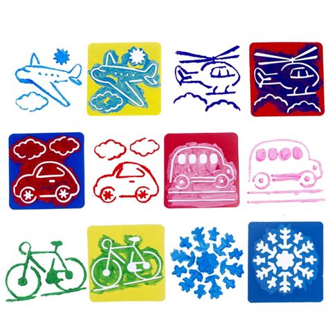 Buy Plastic Picture Drawing Template Stencils Rulers Painting Kids DIY ...