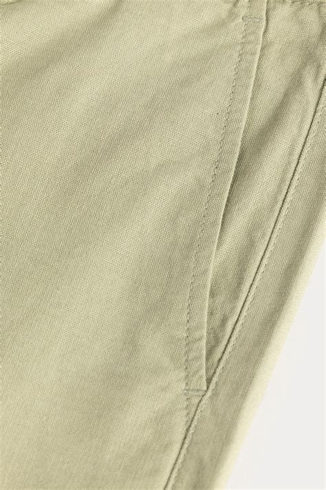 Buy Men's Stygian Green Linen Pant Online | SNITCH