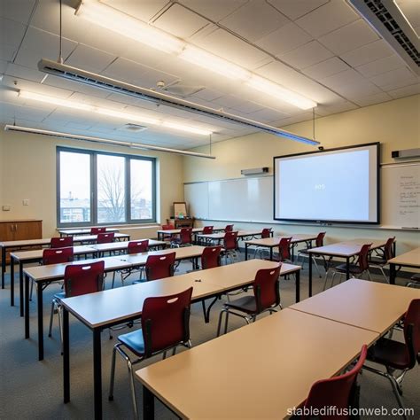 Chicago Academy High School Classroom | Stable Diffusion Online