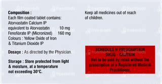 Atorzux F Tablet 10: Uses, Side Effects, Price & Substitutes