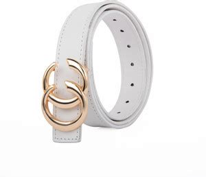 Kastner Women Casual White Artificial Leather Belt Gold - Price in ...