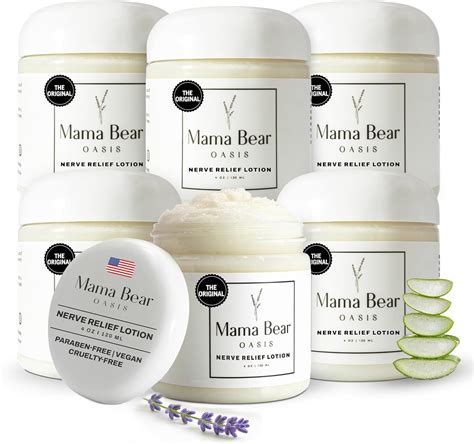 Amazon.com : Mama Bear Oasis Lotion - Neuropathy Nerve Therapy & Relief Cream - Maximum Strength ...