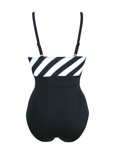 Buy Pour Moi Black High Line V-Neck Control Swimsuit from Next Ireland