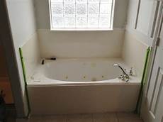 Tub Backsplash by Engineering And Style Master Bathroom Update How Tub Backsplash